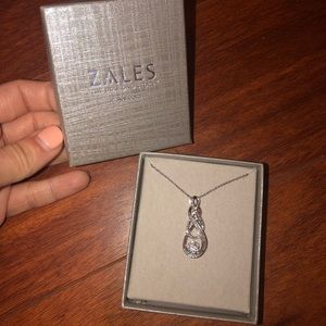 Zales diamond necklace. Brand new. Never worn.